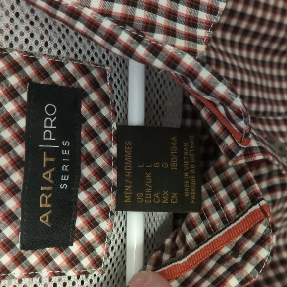 Newest tags Ariat pro series large flannel - Picture 2 of 4